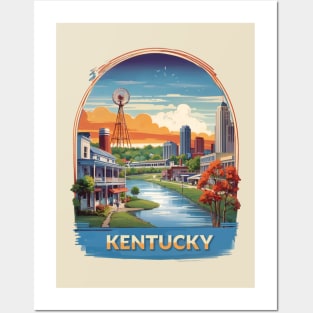 Kentucky Vintage Design Posters and Art